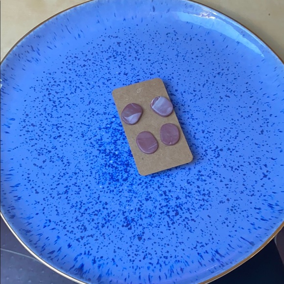 Handmade Clay Earrings - Lilac Dreams Series - Picture 3 of 6